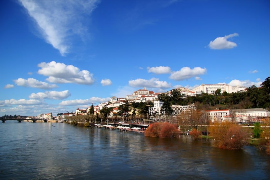 Mondego valley in Coimbra