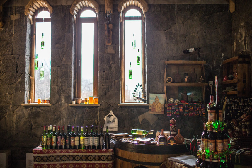 Armenian wine shop