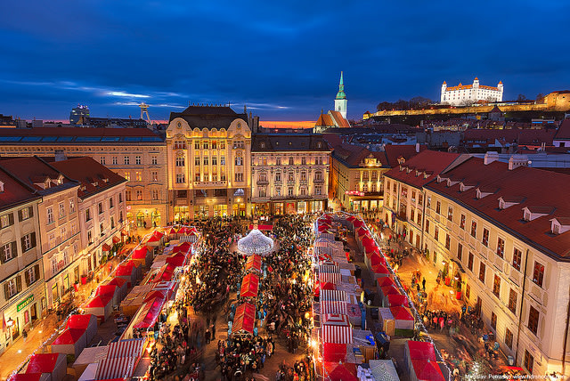 Christmas market in Bratislava