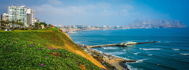 Miraflores Cliffs in Lima, Peru