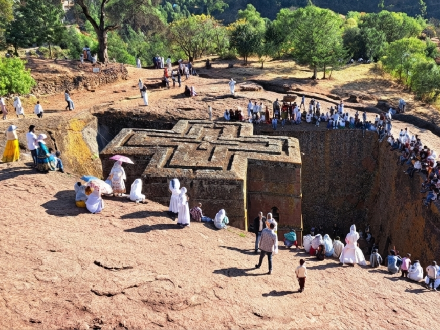 Saint George Rock Church at Lalibela, Ethiopia