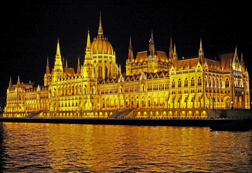 Budapest At Night, Parliament At Night, Ship Passage