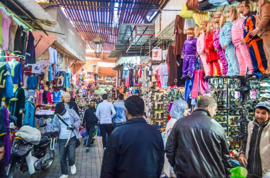 The souks of Marrakech
