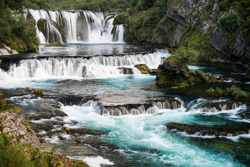 River Una in Bosnia