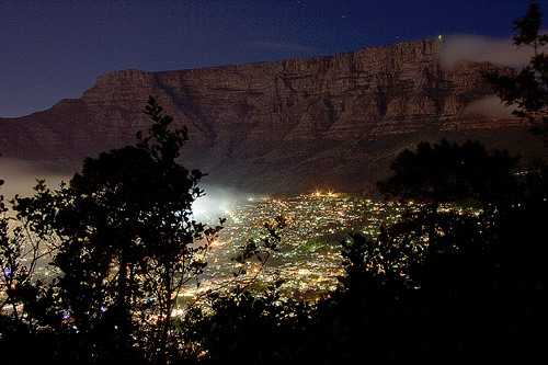 Table Mountain at Night