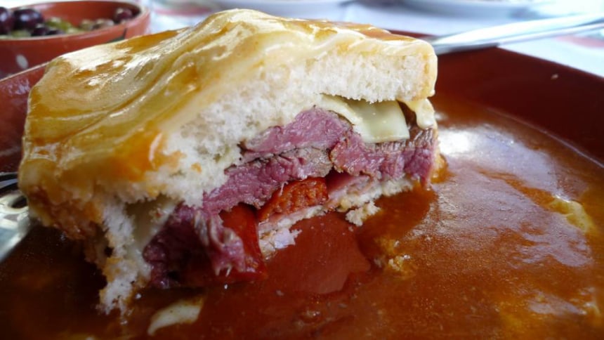 Francesinha Sandwich in Porto