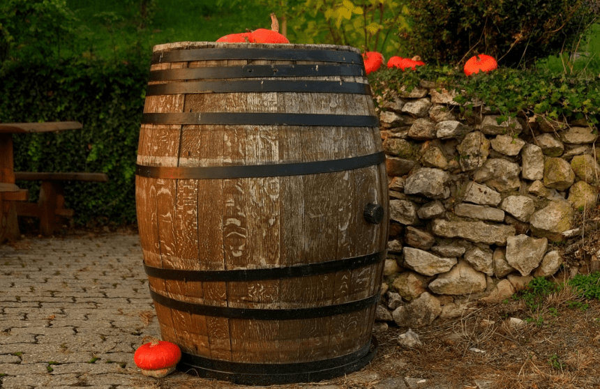 Vintage Wine Barrel