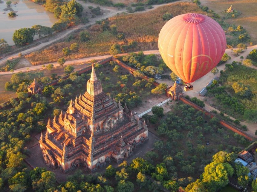 Balloon over Bagan, Myanmar