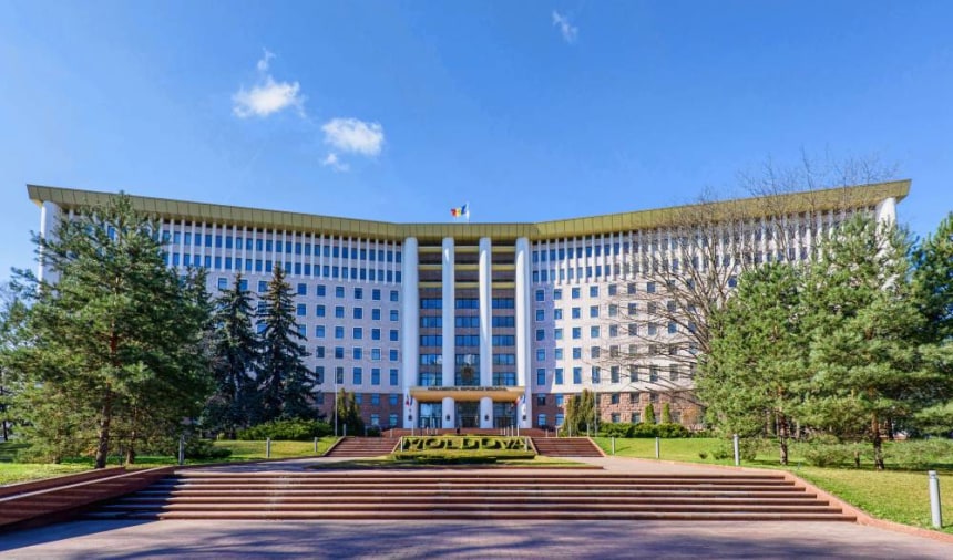 Parliament of the Republic of Moldova in Chisinau