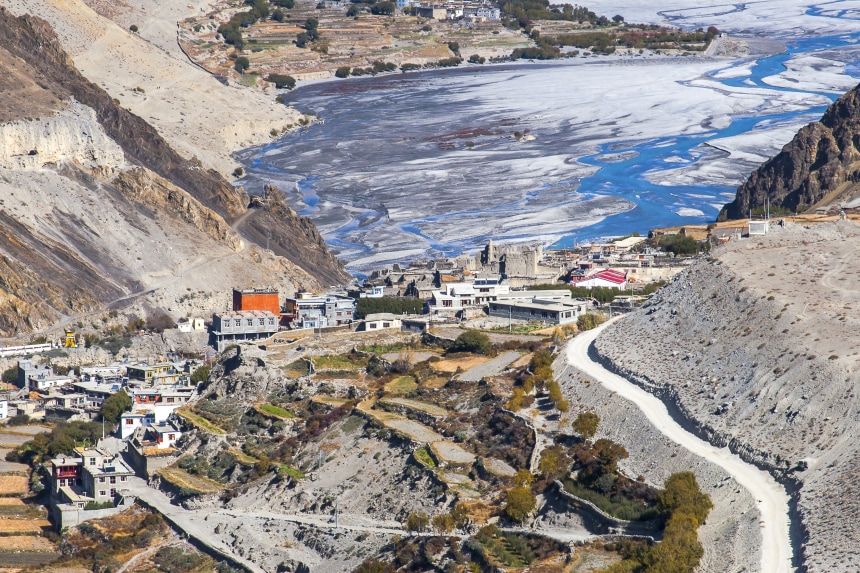 Village Kagbeni, Mustang, Nepal