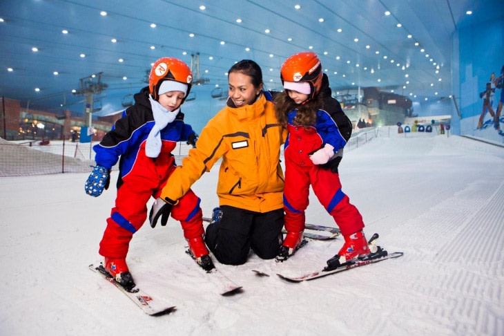 Ski Dubai at Christmas