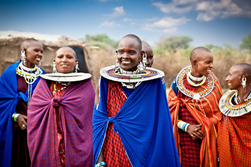 Masai village women