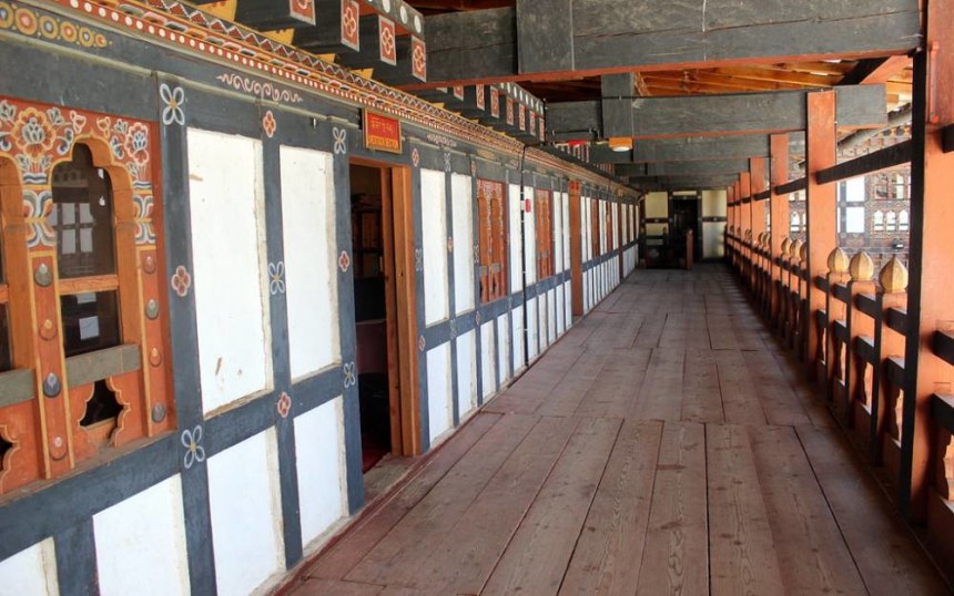 Hallway at Trongsa Dzong