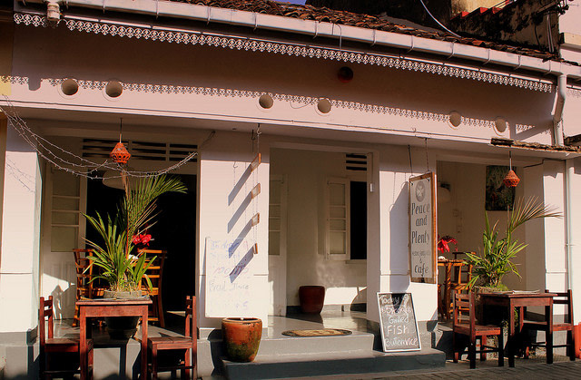 CAFE IN GALLE FORT SRI LANKA 