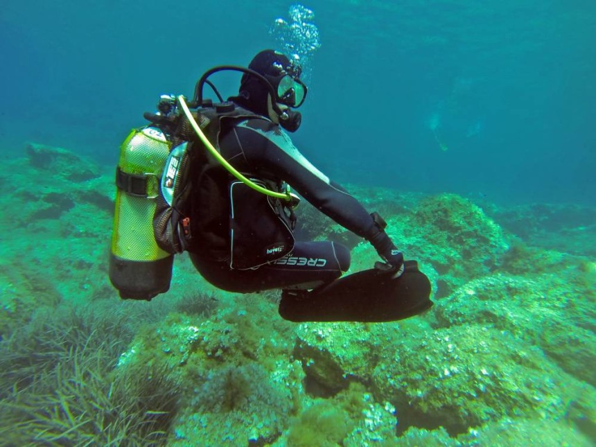 Scuba Diver in Malta