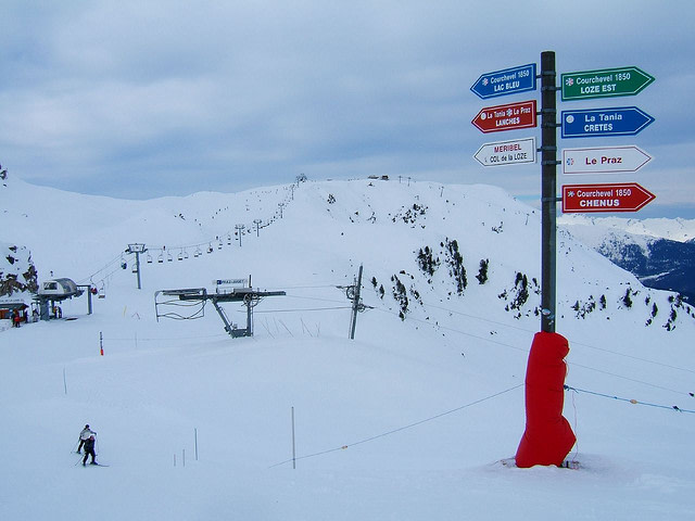 Skiing in Courchevel