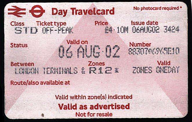 London Day Travelcard