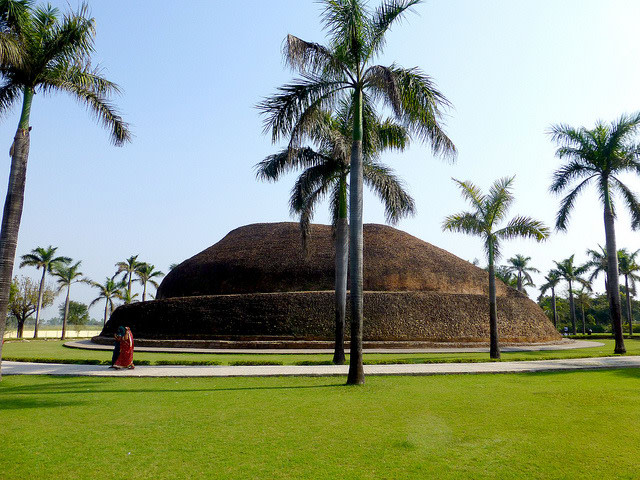 Stupa and Palm Trees, Ramabhar