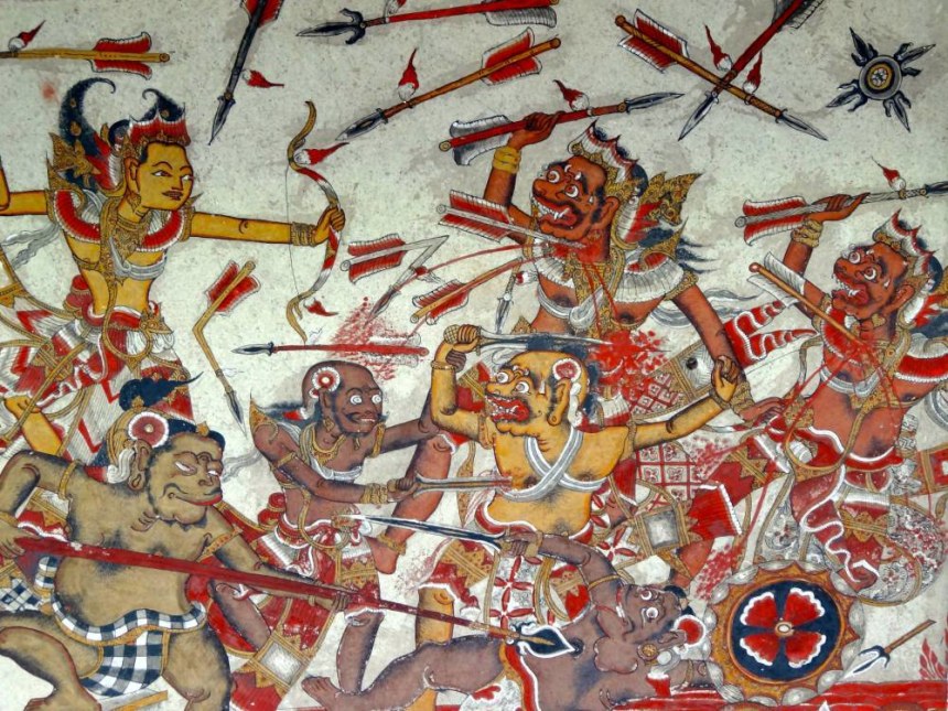 Ceiling Painting in Semarapura Market