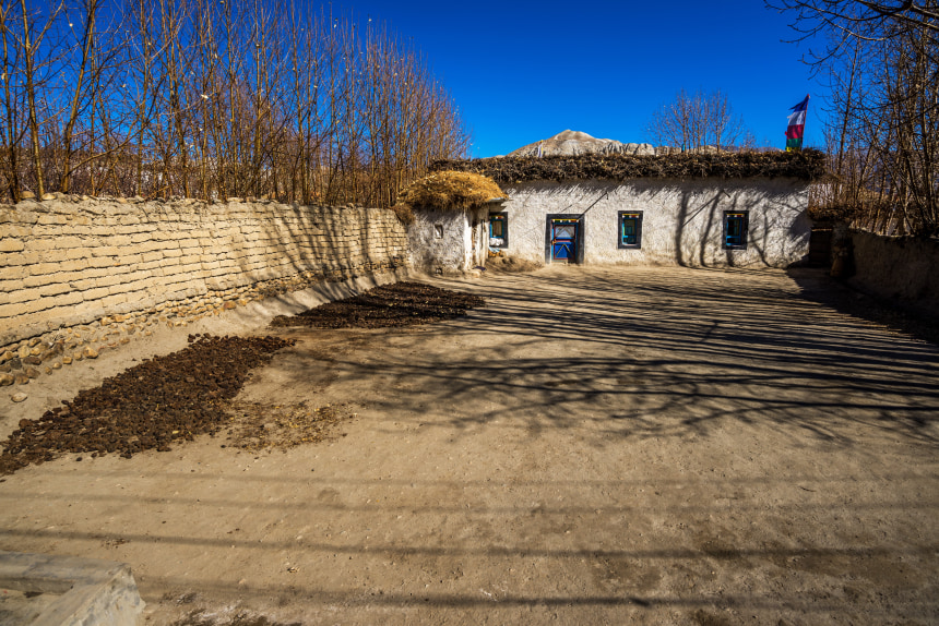 Charang South of Lo Manthang, Mustang