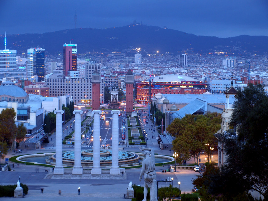 Barcelona by twilight!