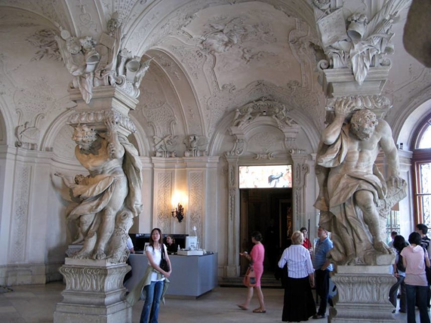 Inside Belvedere Museum