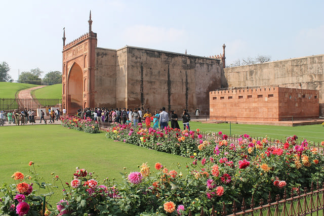 Agra Fort - Gorgeous Flowers and Garden