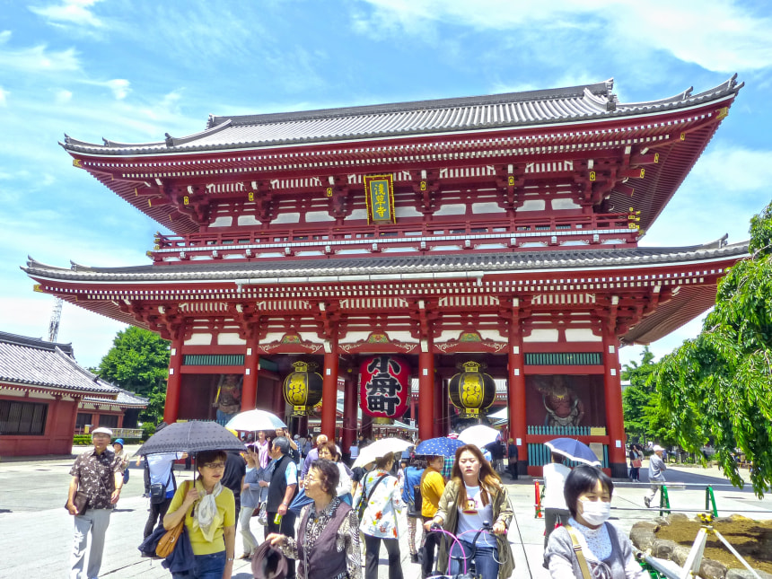 Tourist at Asakusa Temple