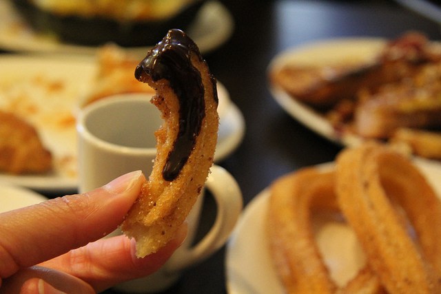 Churros in Mexican Chocolate