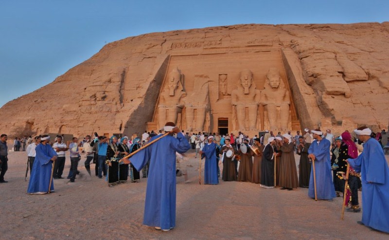 Celebrations during the Abu Simbel Sun Festival