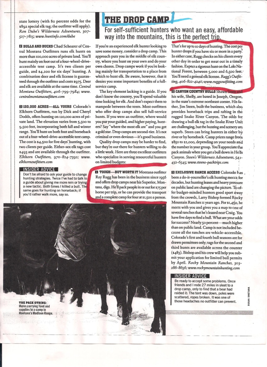 Feild & Stream Article