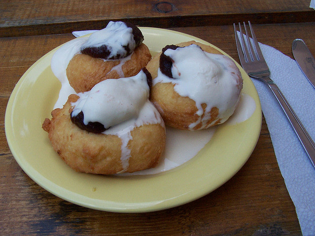 Papanasi Romanian Dessert
