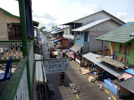 Muara Muntai wooden village