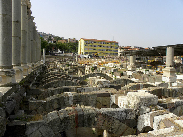Remains of the stoa in Smyrna