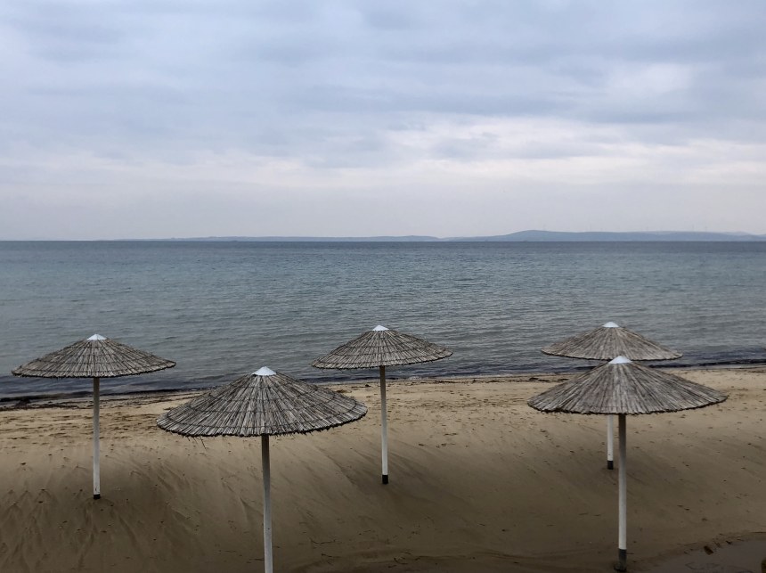A quiet beach in Karfas