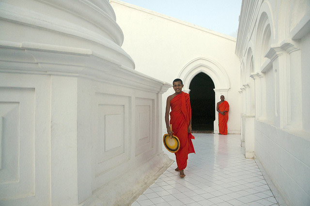 Monks in White Temple