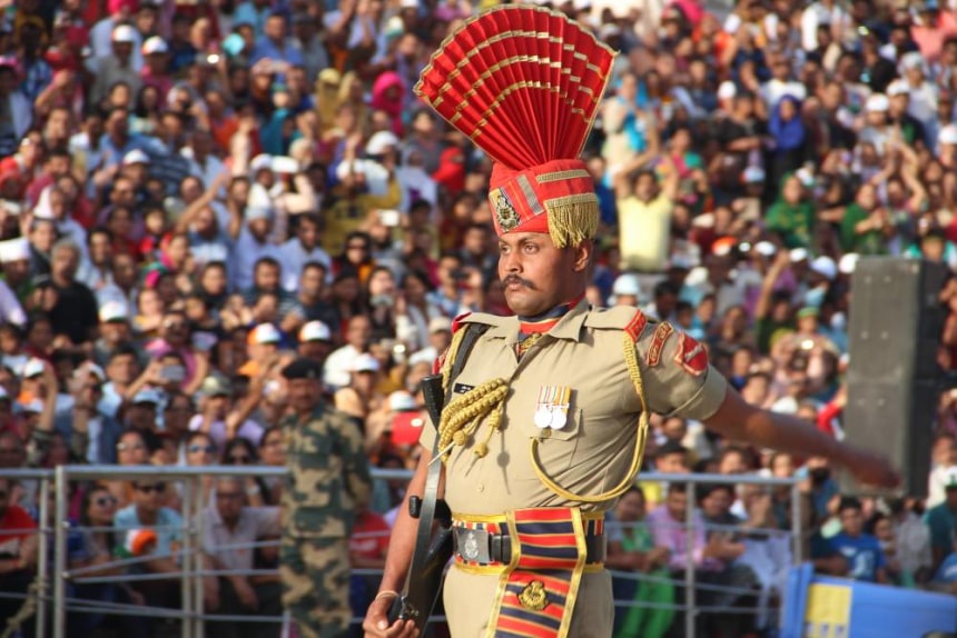 Flag Down Ceremony at Wagah Border