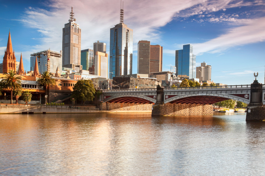Melbourne skyline from South bank