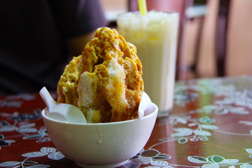 Cendol dessert in local restaurant