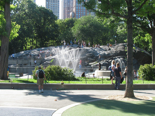 Umpire Rock overlooking Heckscher Playground