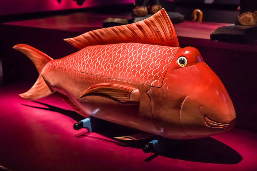 Fish shaped coffin of Ghana