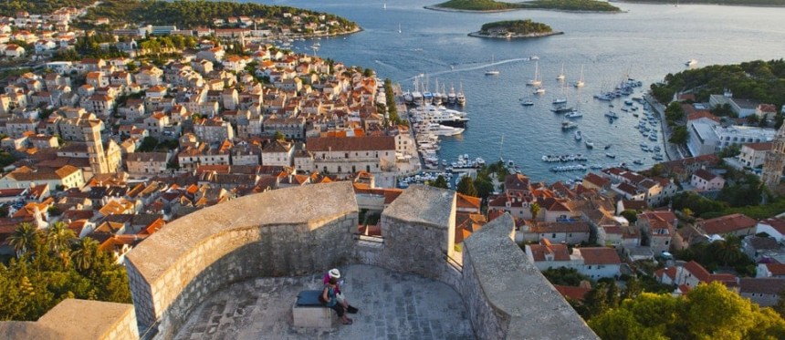 View from Fortica castle