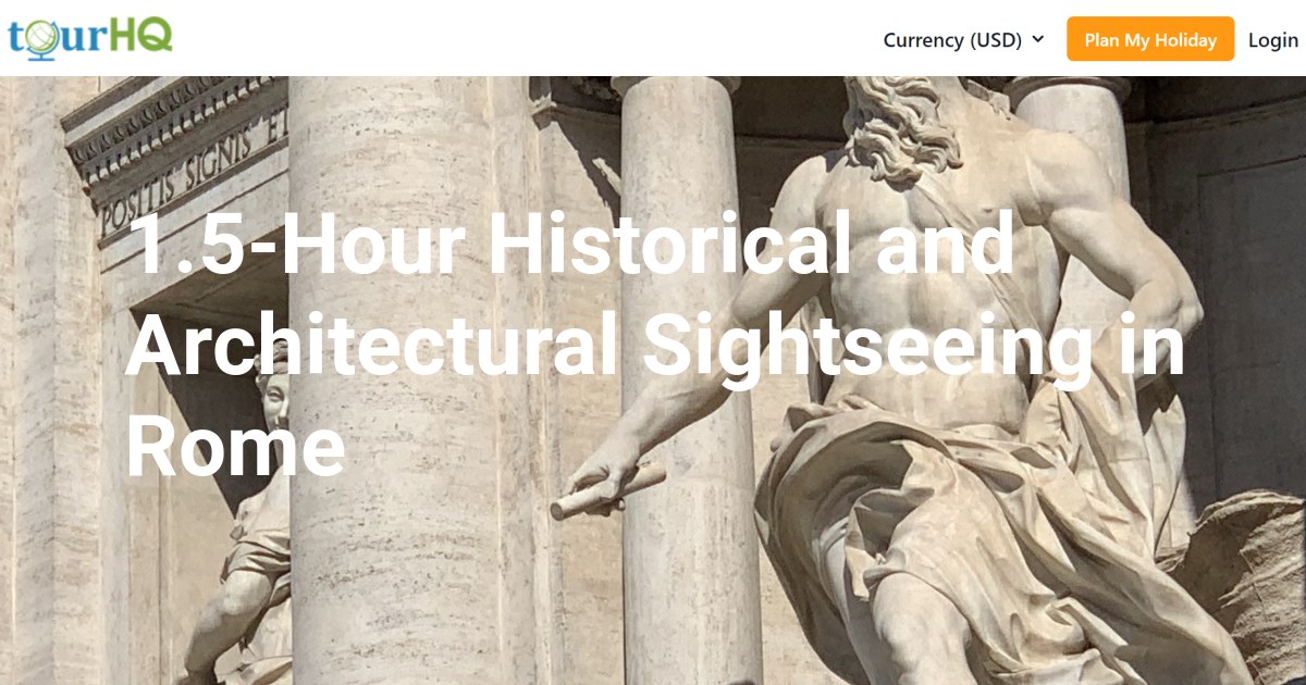 1.5-Hour Historical and Architectural Sightseeing in Rome