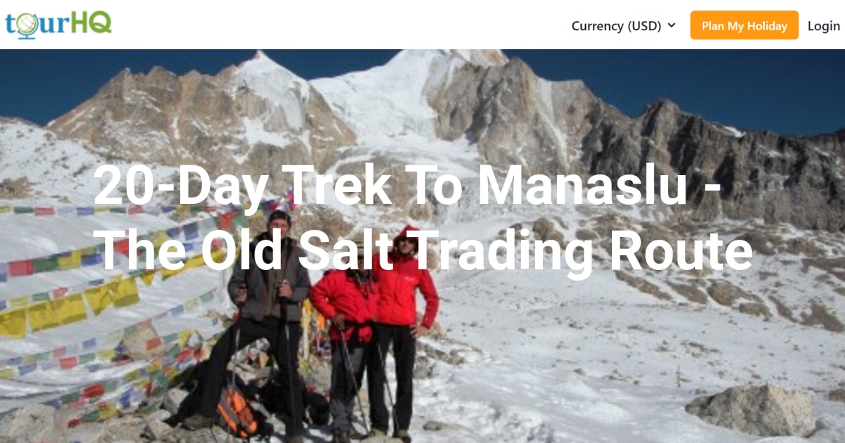 20-Day Trek To Manaslu - The Old Salt Trading Route