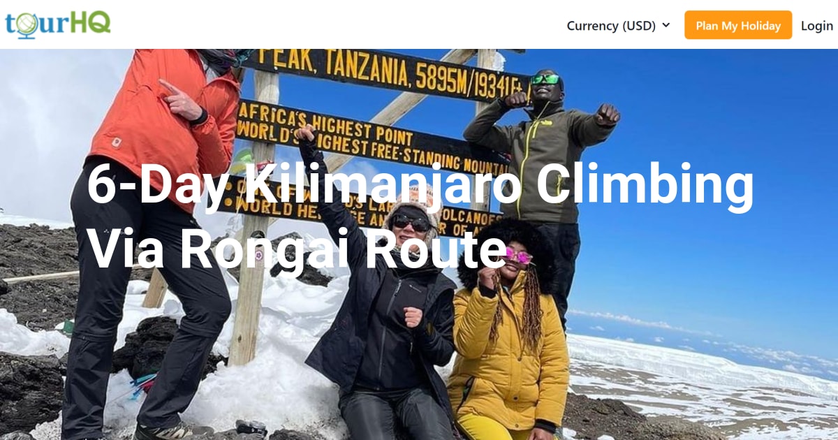 6-Day Kilimanjaro Climbing Via Rongai Route