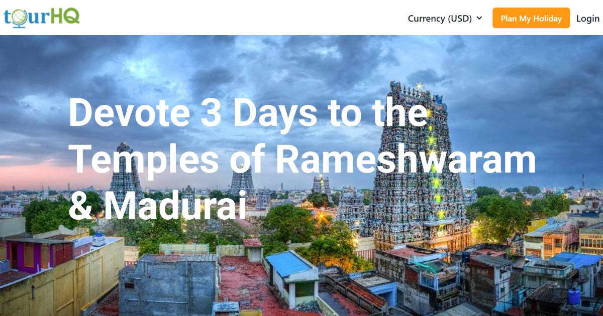 Devote 3 Days to the Temples of Rameshwaram & Madurai