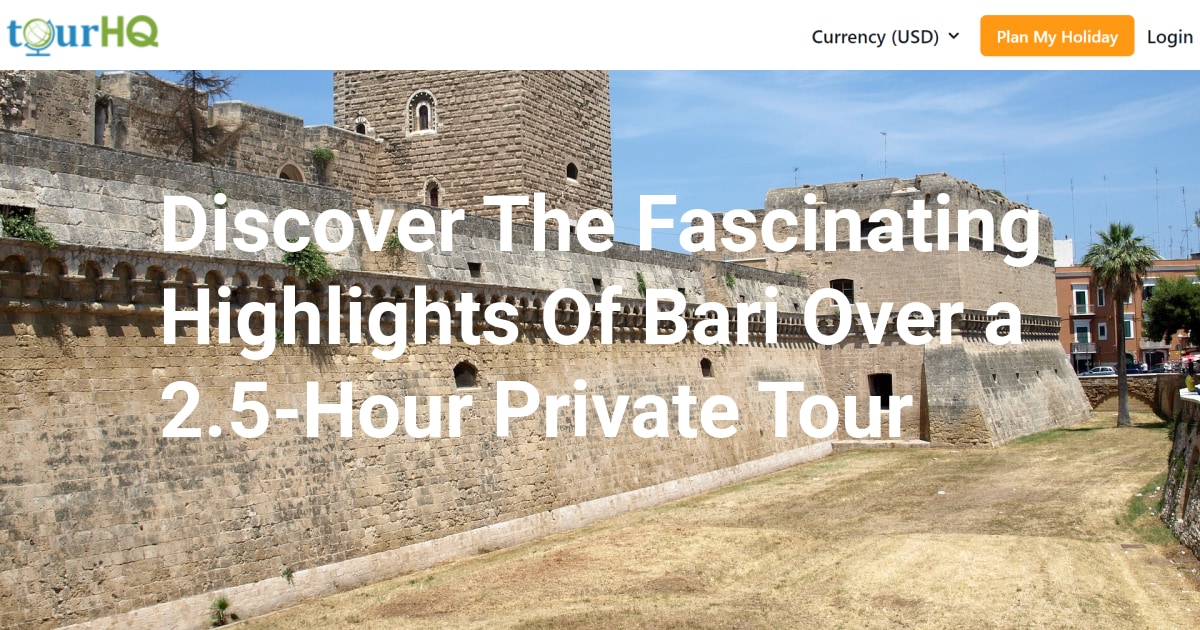 Discover The Fascinating Highlights Of Bari Over a 2.5-Hour Private Tour