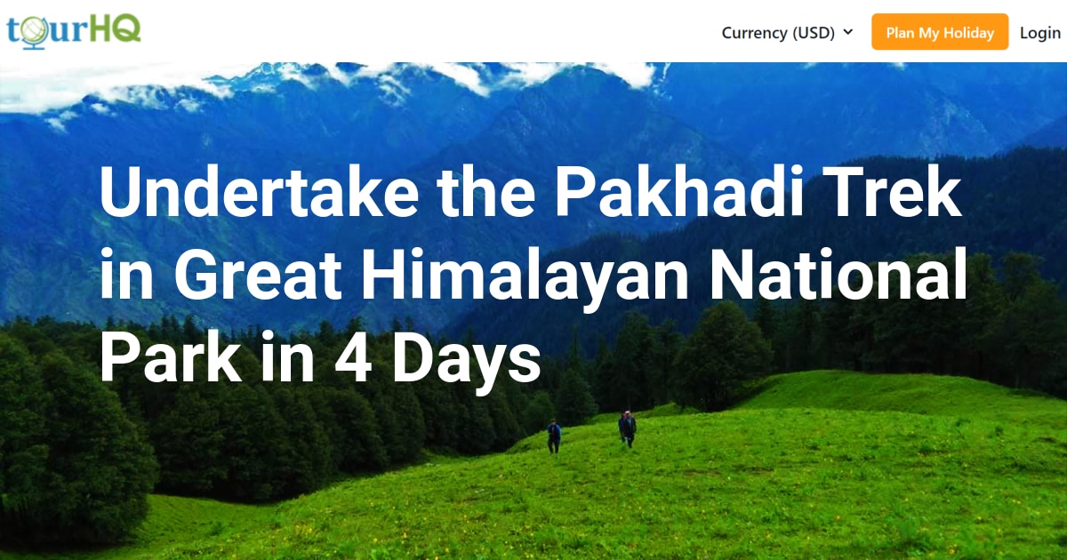 Undertake the Pakhadi Trek in Great Himalayan National Park in 4 Days