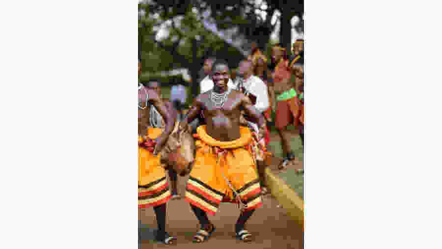 People of Uganda enjoying