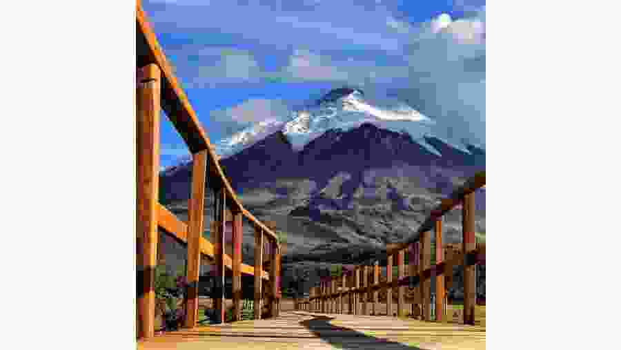 View of snow clad mountain